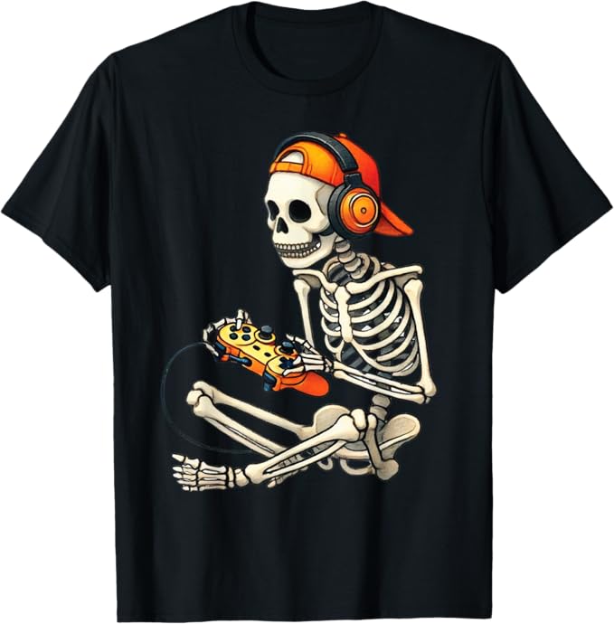 skeleton gamer tees